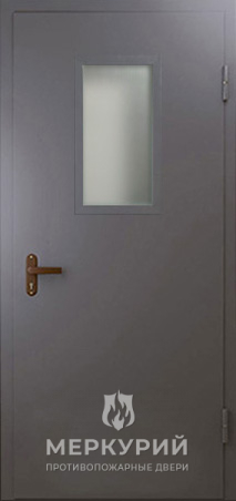 техническая дверь №4 однопольная со стеклопакетом