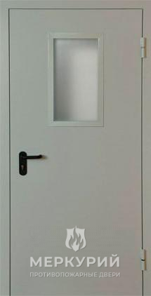 дверь однопольная со стеклопакетом ei-30