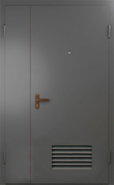 техническая дверь №7 полуторная с вентиляционной решеткой